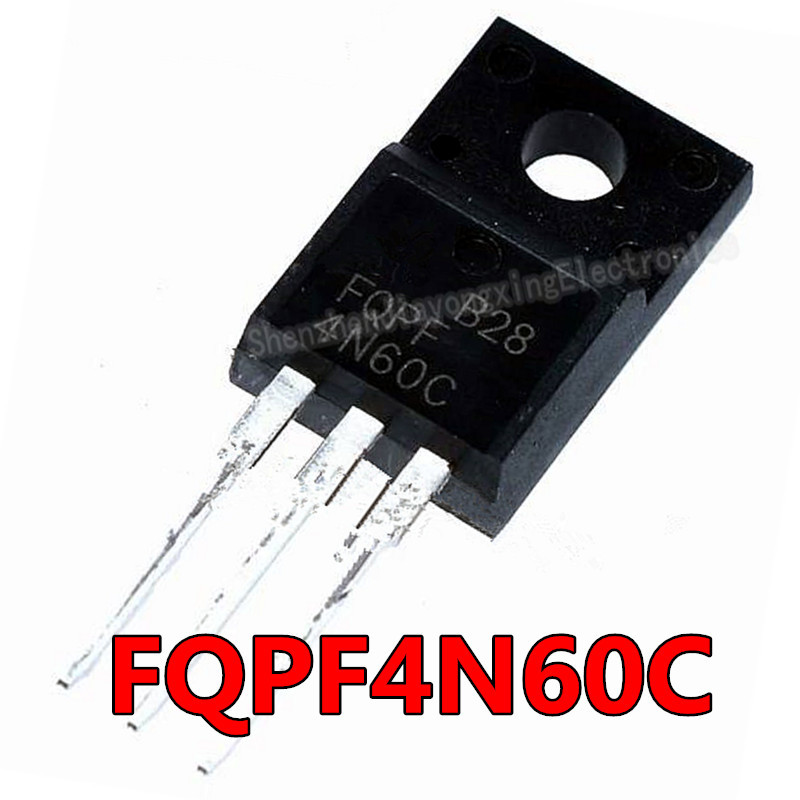 10PCS FQPF4N60C ถึง 220F 4N60C 4N60 TO220F FQPF4N60 ใหม่ MOS FET ทรานซิสเตอร์