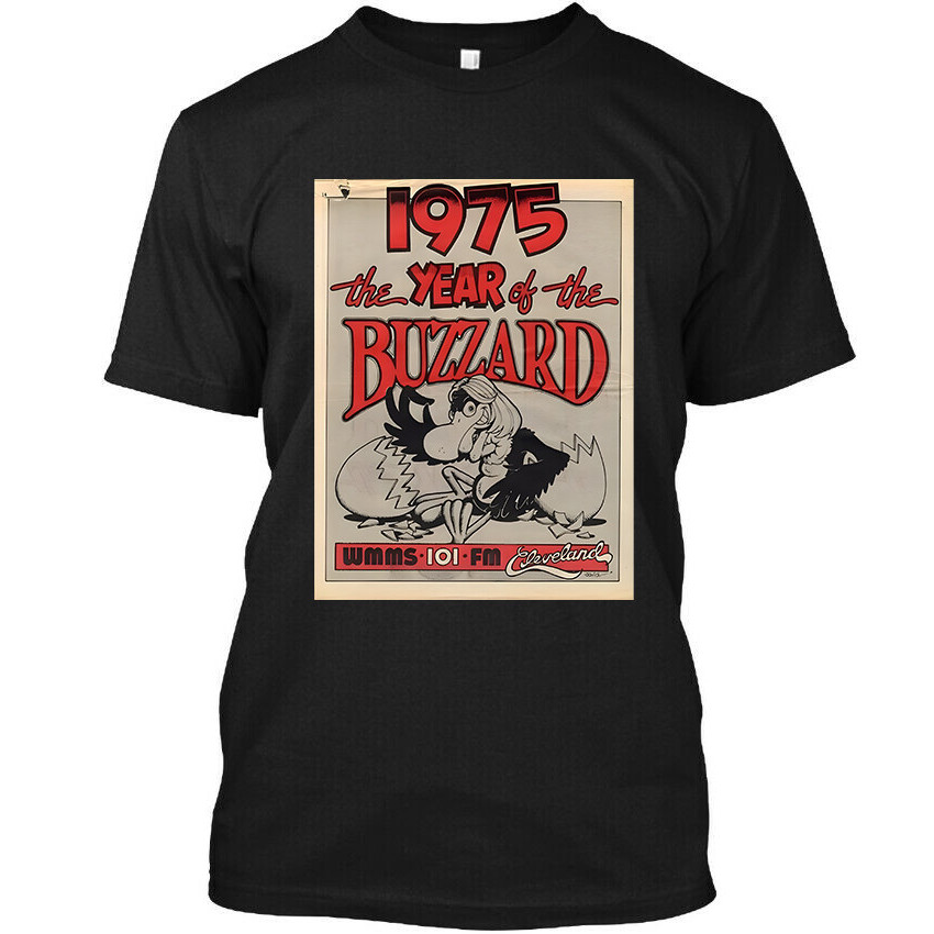 ใหม่ Wms 1975 Year Of The Buzzard Radio Music Station เสื้อยืด
