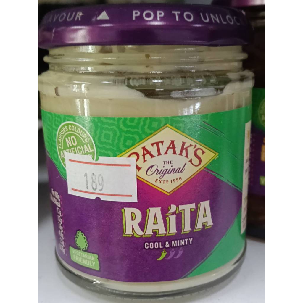 PATAKS Raita Sauce : Cool & Minty * INDIAN FOOD * 170g