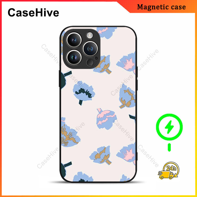 เคสโทรศัพท์ดอกไม้สําหรับ iPhone 17 Pro Max / iPhone 16 Pro Max / 15 Pro Max / 13 / Samsung Galaxy S2