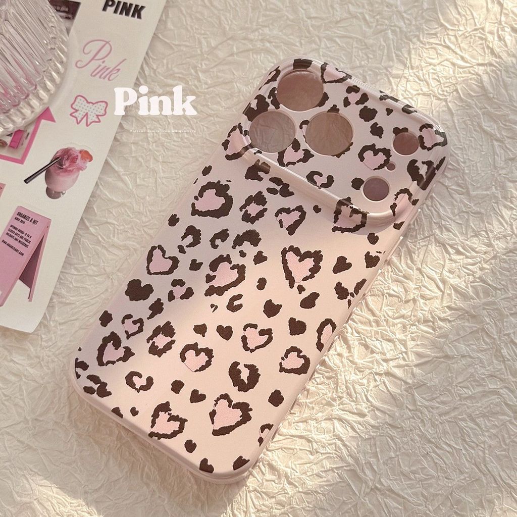 HP Girl Leopard Pink Aesthetic Casing Oppo A6x Reno 15 5G A5 2025 Reno 14 Pro 5G 14F A5X A6 A5I 13F 