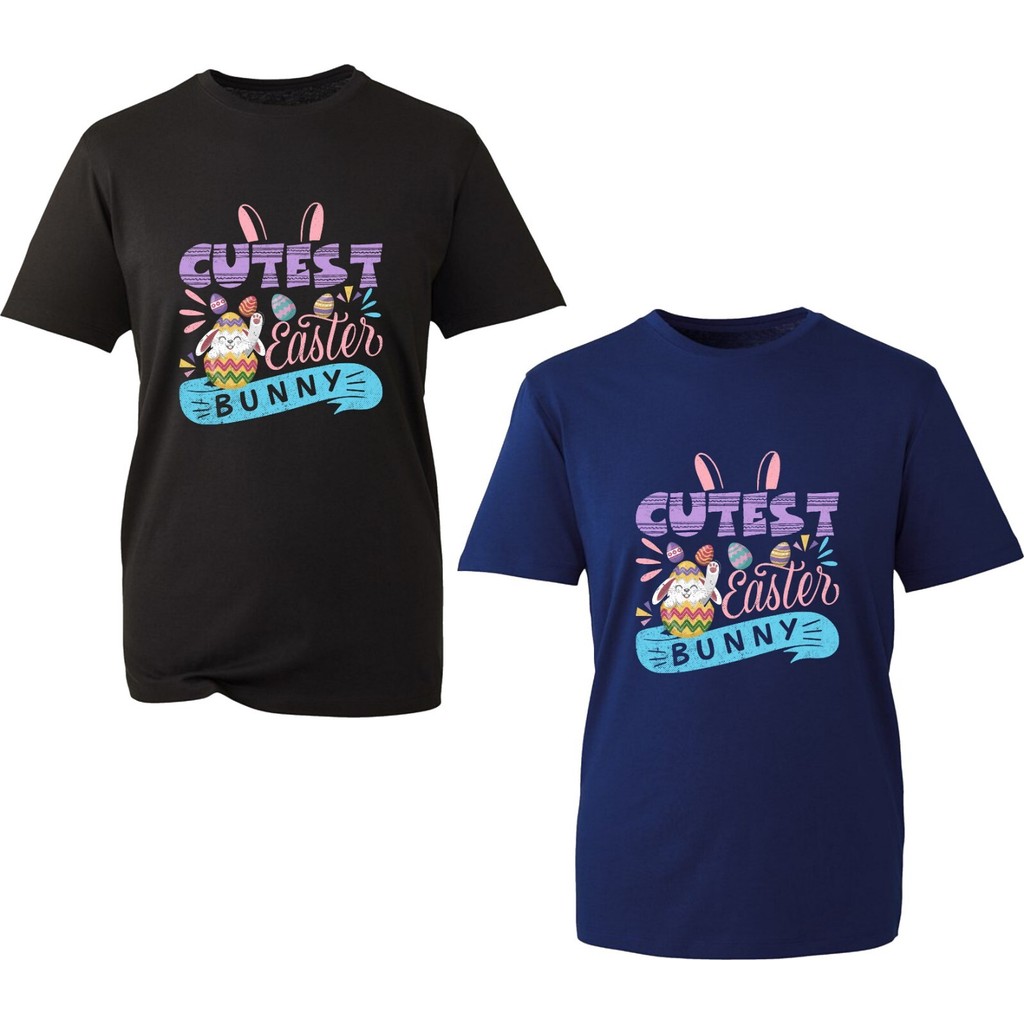 Happy Easter TShirt น่ารัก Easter Bunny Easter Egg Christian Festival Unisex Top