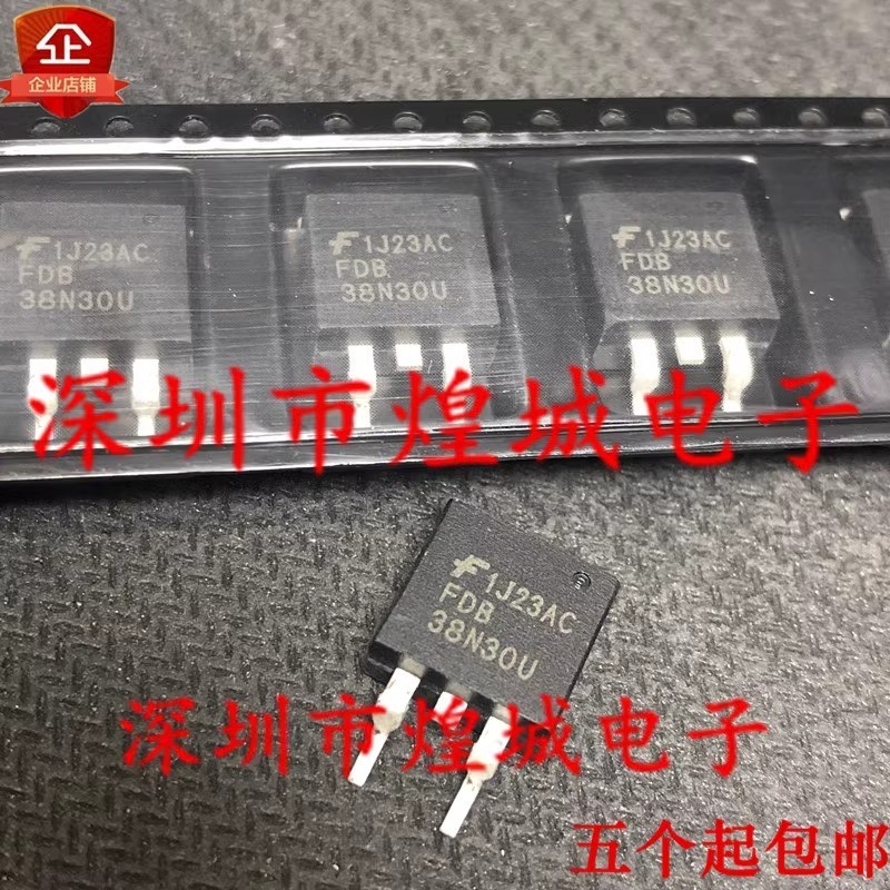 5 ชิ้น/FDB38N30U TO-263 300V 38A Ready Stock ส่วนประกอบอิเล็กทรอนิกส์