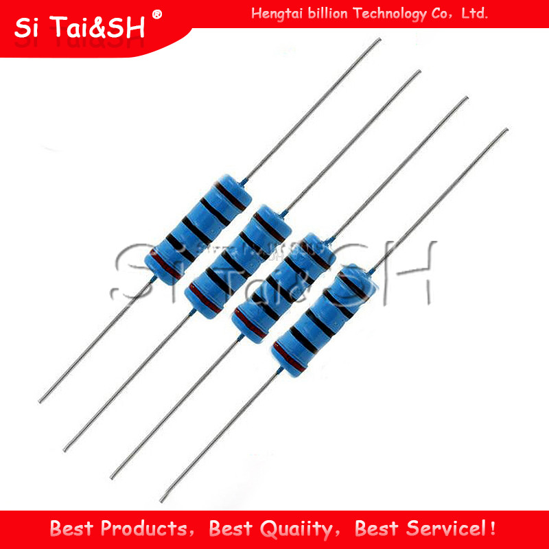 20pcs 3W ตัวต้านทานฟิล์มโลหะ 1% 1R ~ 1M 1R 4.7R 10R 22R 33R 47R 1K 4.7K 10K 100K 1 4.7 10 22 33 47 4