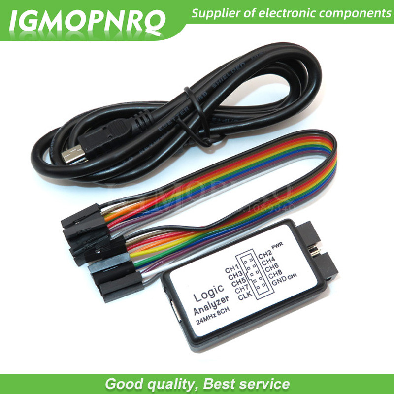 1 ชุด USB Logic SCM 24MHz 8 ช่อง 24 M/วินาที Logic Analyzer Debugger สําหรับ ARM FPGA Logic Analyzer