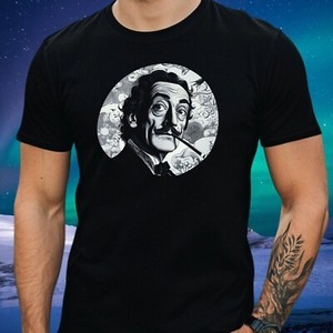 Retro Style 70s 80s 90s Graphic Harajuku Funny Mens Salvador Dali Motif Cotton T-Shirt