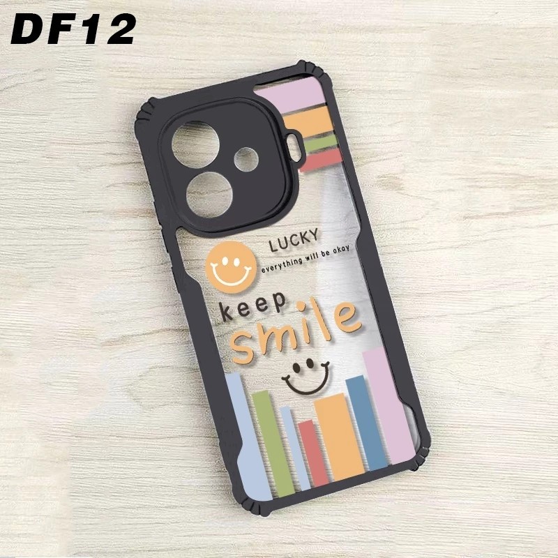 CASE CLEAR MOTIF FUSION SHOCKPROOF สําหรับ INFINIX 4 5 6+ 7 8 9 9 HD 10 PLUS HD ZERO 8 ZERO 20 ZERO 