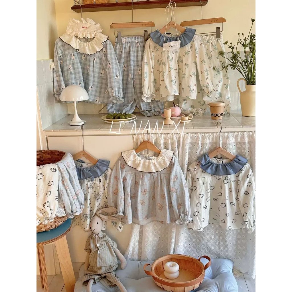 85025 - LNX ชุดผ้าคอระบาย มีหลายแบบ สําหรับ สาวๆ ขนาด 90 - 140