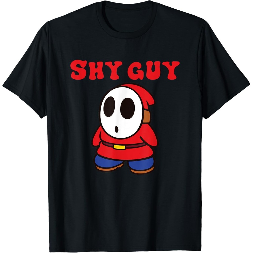 เสื้อยืด Super Mario Bros Shy Guy Simple Retro Nintendo Icon