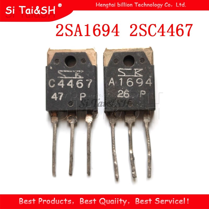 10PCS 2SA1694 2SC4467 ถึง 3P (5PCS A1694 + 5PCS C4467) TO3P ใหม่เดิม