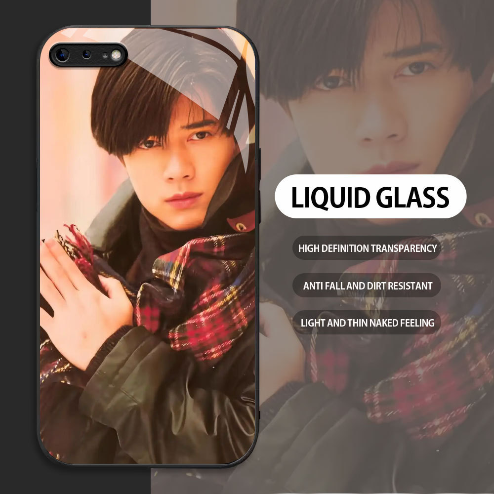 กระจกนิรภัยสําหรับ Apple iPhone 6 6S 7 8 Plus SE2020 se2022 kasing Handphone รูปแบบ Aaron Kwok ปลอก 