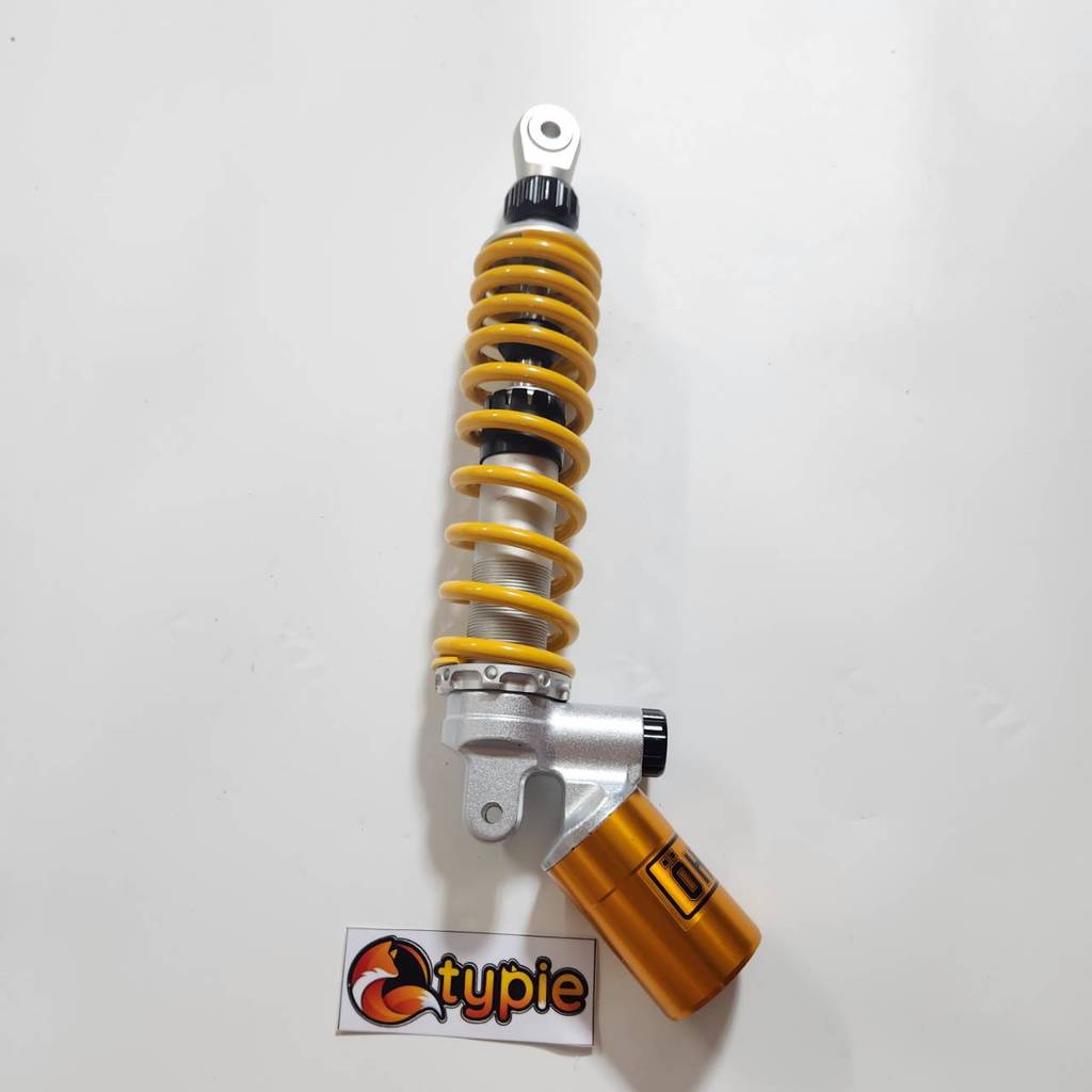 โช๊คหลัง โอโม่ สีเหลือง โช๊คหลังแต่ง จีออโน่ / ฟีลาโน่ / คลิ๊ก125 / คลิ๊ก110i / มีโอ สีเหลือง 310 มิล