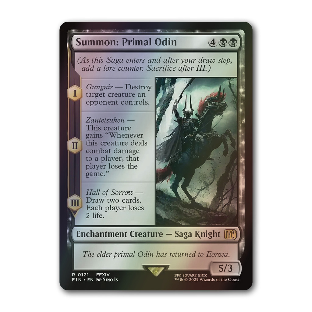 [MTG] Summon: Primal Odin [FIN] [Black] [Rare] [Foil] [ENG] [2025] (Magic: The Gathering)
