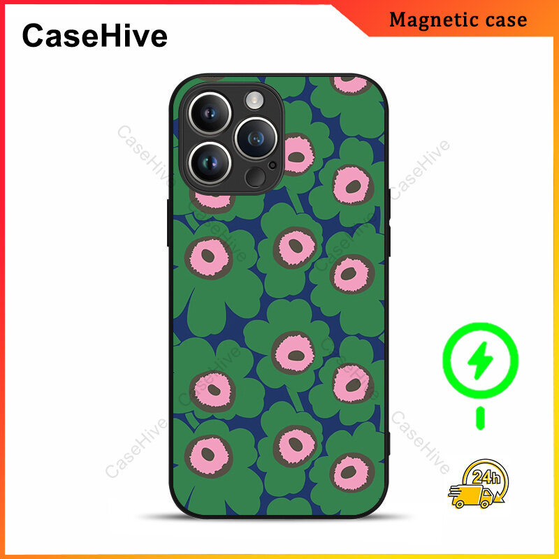 เคสโทรศัพท์ดอกไม้สําหรับ iPhone 17 Pro Max / iPhone 16 Pro Max / 15 Pro Max / 13 / Samsung Galaxy S2