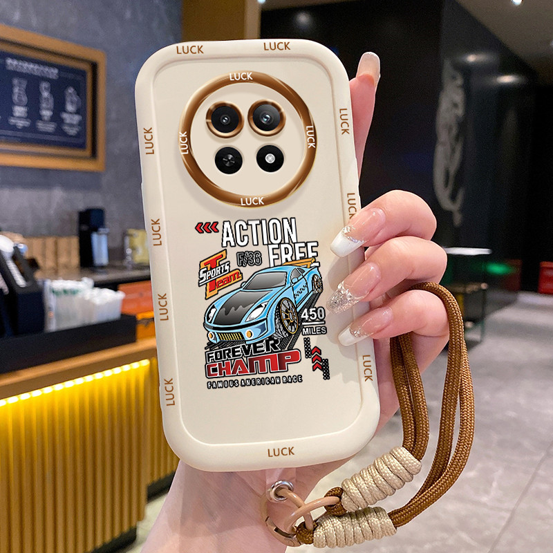 Realme 12 5G 13 5G C65 5G Narzo 70X 5G Narzo N65 5Gกรณีส่วนบุคคลพร้อมเชือกเส้นเล็ก