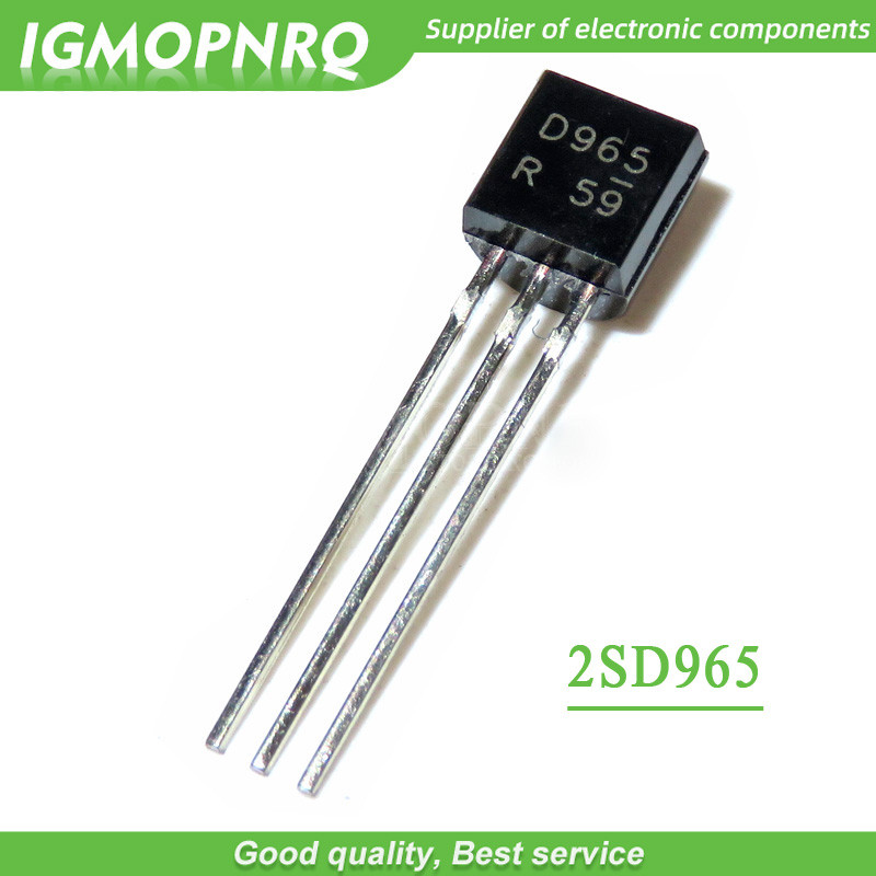 50PCS 2SD965 ถึง 92 D965 TO92 ทรานซิสเตอร์ไตรโอดใหม่