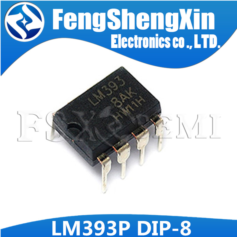 50 ชิ้น/ล็อตใหม่ LM393P LM393N LM393 DUAL DIFFERENTIAL COMPARATORS DIP-8