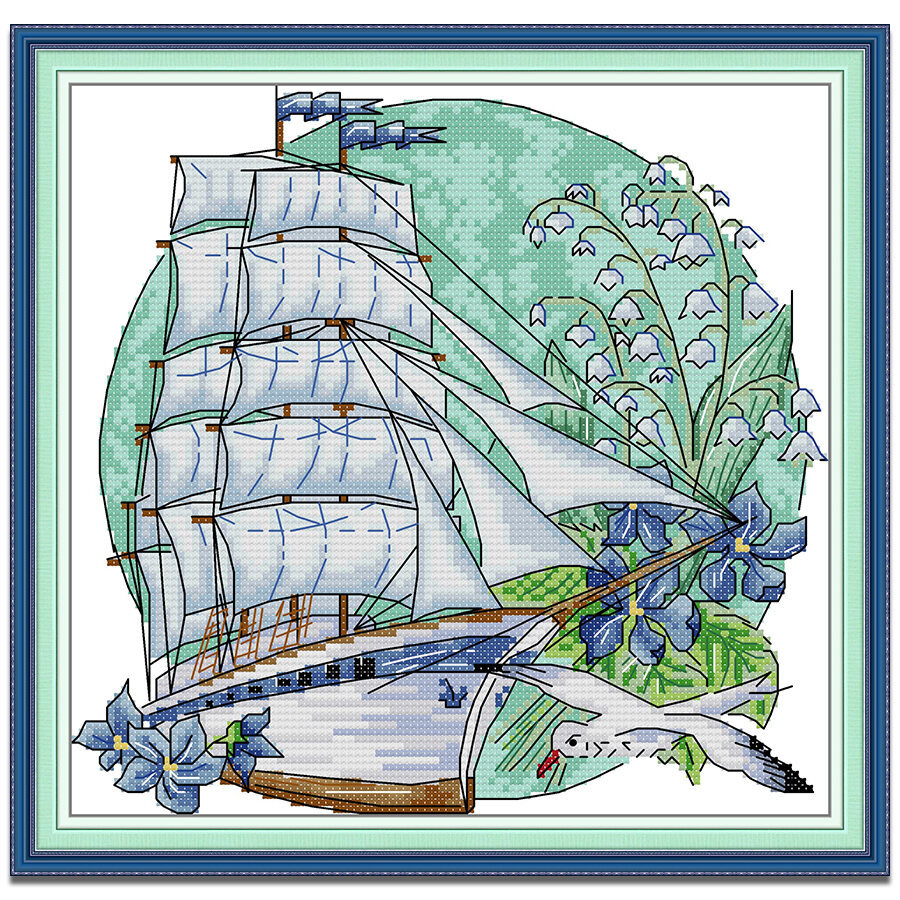 ปักครอสติส แล่นเรือใบ ทิวทัศน์ ปักครอสติช 14/11CT