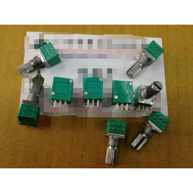 5pcs เครื่องขยายเสียงพิเศษความแม่นยําสูง 10% double potentiometer RK097G A10K A20K A50K A100K ความยา