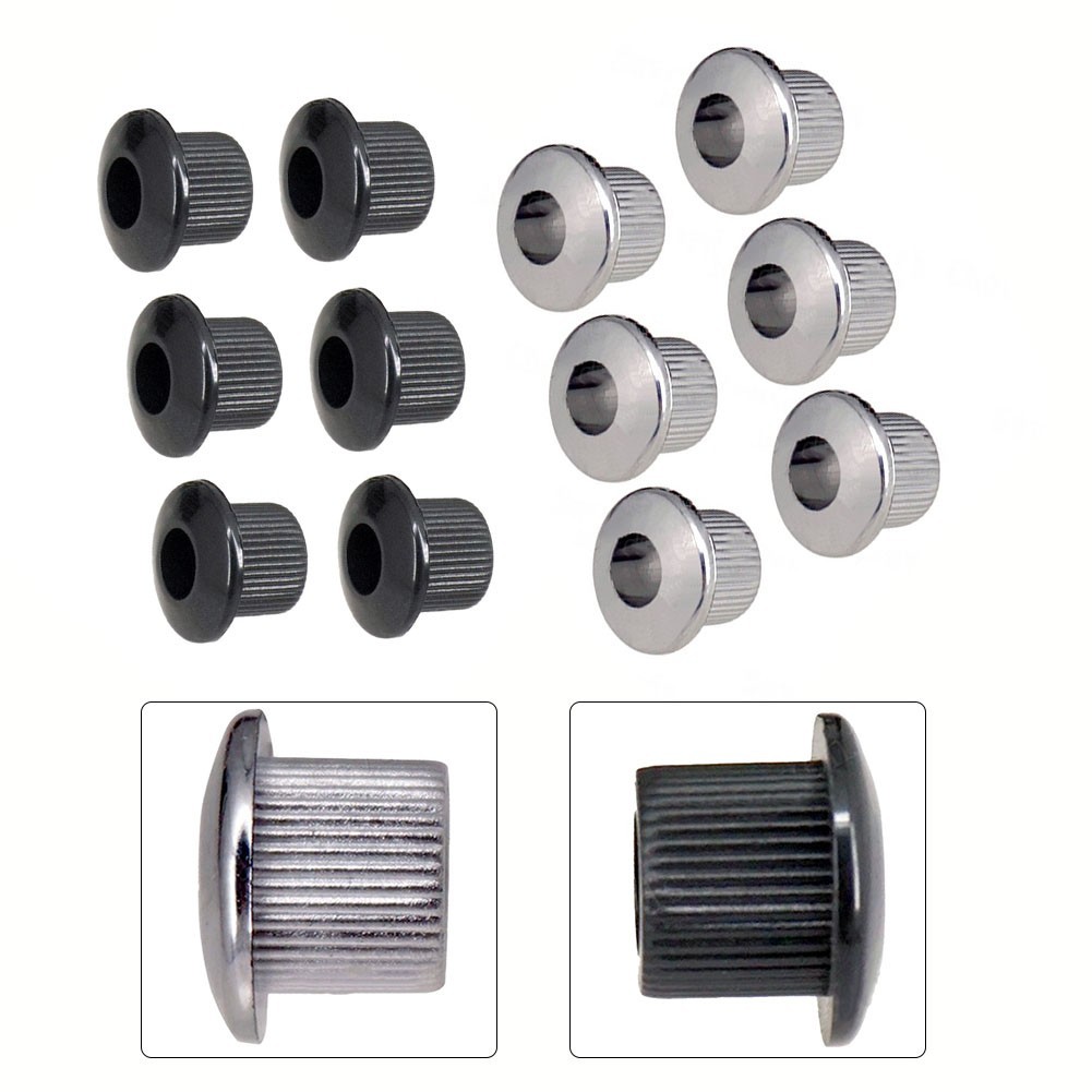 [ES] 6 ชิ้น 10 มิลลิเมตร Bushes Ferrules ถั่วสําหรับกีตาร์วินเทจหัวเครื่องจูนเนอร์