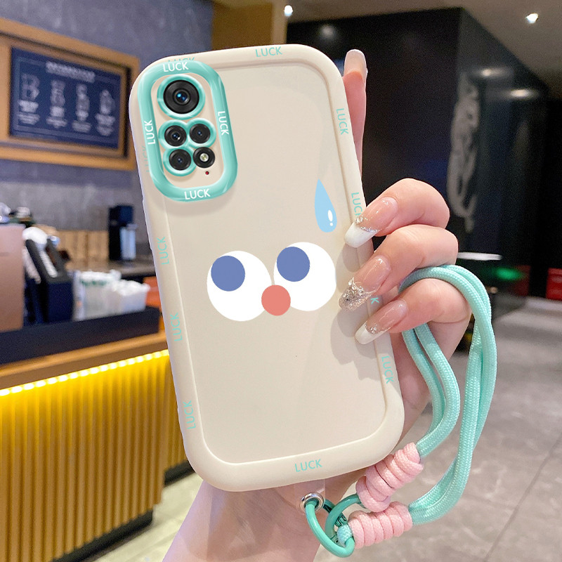 เคสสำหรับ Xiaomi Redmi Note 11 4G Note 11s เคสโทรศัพท์ท่าทางน่ารักซิลิโคนสายคล้องกันกระแทก