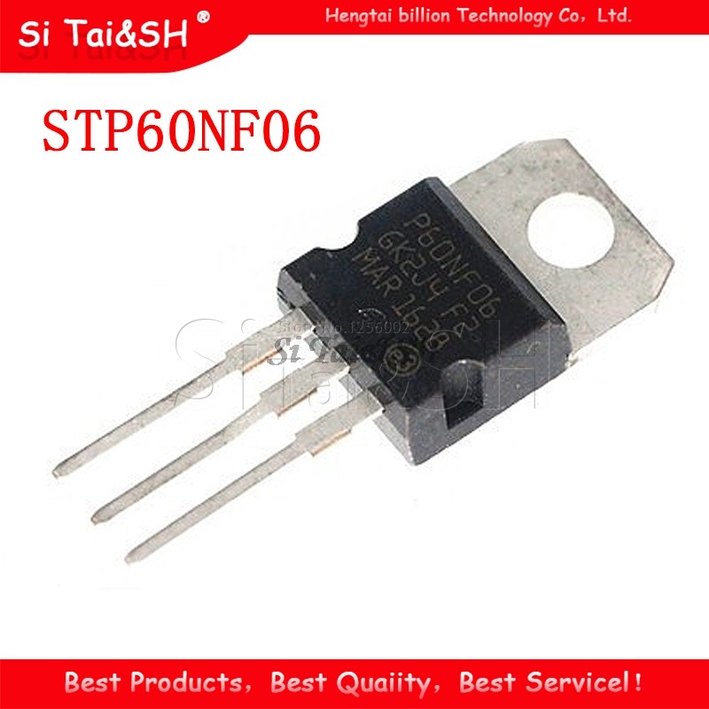 10PCS STP60NF06 TO220 P60NF06 ถึง 220 STP60NF06L 60NF06 IC ใหม่และต้นฉบับ