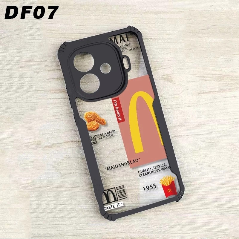 CASE CLEAR MOTIF FUSION SHOCKPROOF สําหรับ INFINIX 4 5 6+ 7 8 9 9 HD 10 PLUS HD ZERO 8 ZERO 20 ZERO 