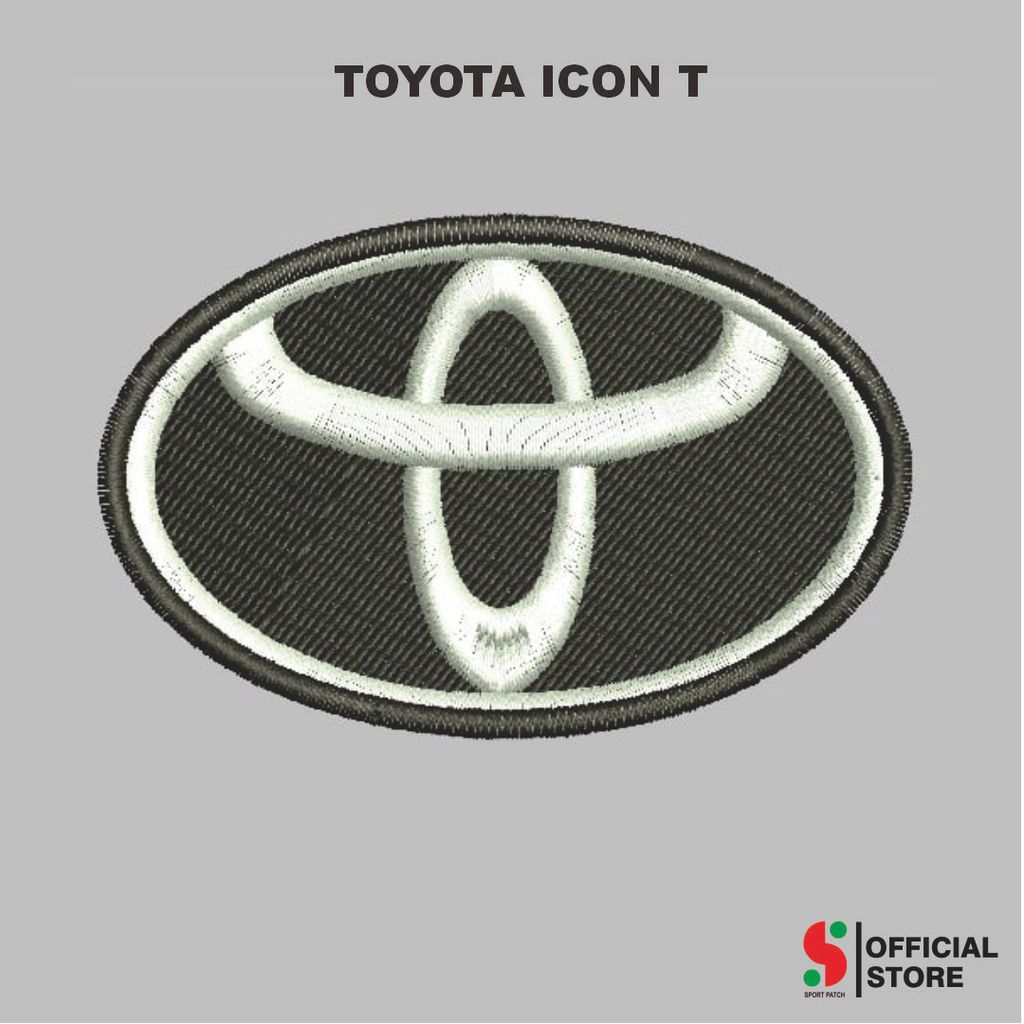 SPORT-774 PATCH TOYOTA ICON T คอมพิวเตอร์โลโก้ EMBROIDERY