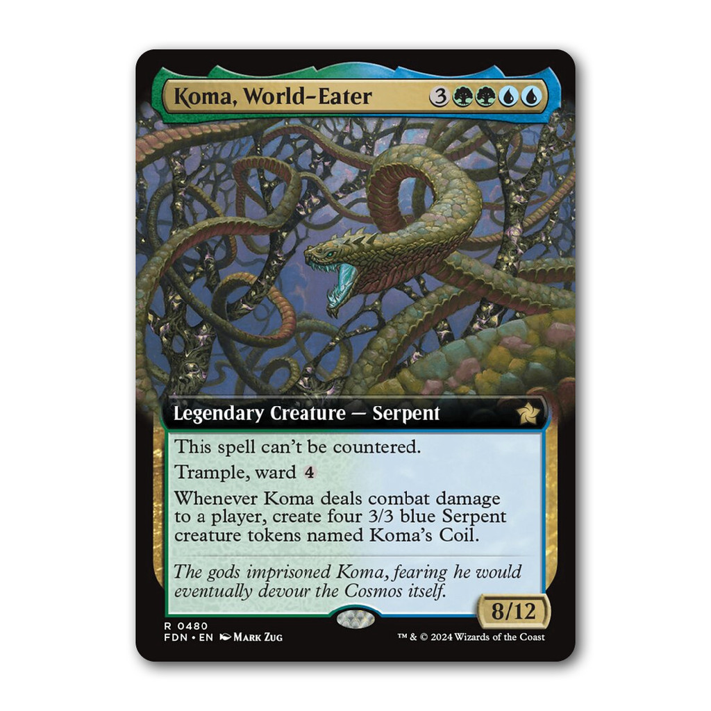 [MTG] Koma, World-Eater [FDN] [Multi] [Rare] [Normal] [ENG] [2024] (Magic: The Gathering)