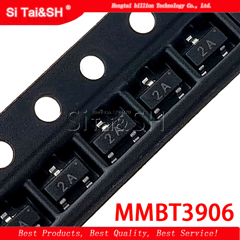 100PCS MMBT3906 Original ชิ้นส่วนวงจรรวม MMBT3906LT1G MMBT3906 2N3906 SOT23