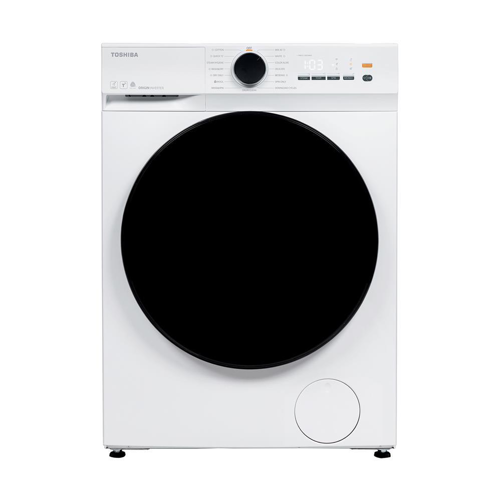 [จัดส่งพร้อมติดตั้ง] TOSHIBA เครื่องซักอบผ้าฝาหน้า  TWD-T21BU95UWT(WW) 8.5/6 กก. 1400RPM อินเวอร์เตอ