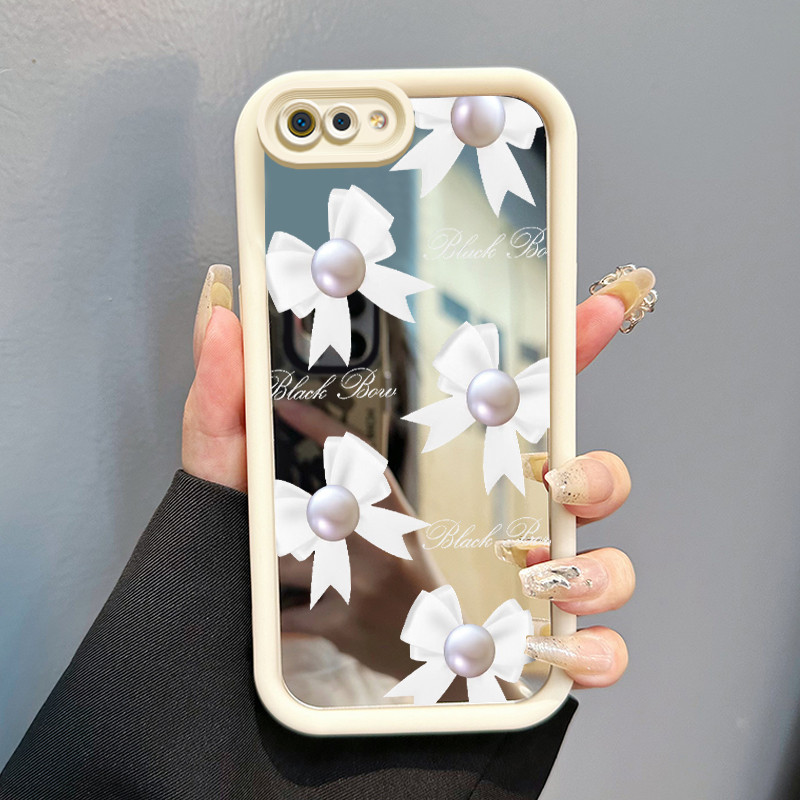 HP Realme C2 Realme C2s OPPO A1K เคสโทรศัพท์การ์ตูน Pearl Group รูปแบบกรณีกระจก Cesing ซิลิโคน Softc