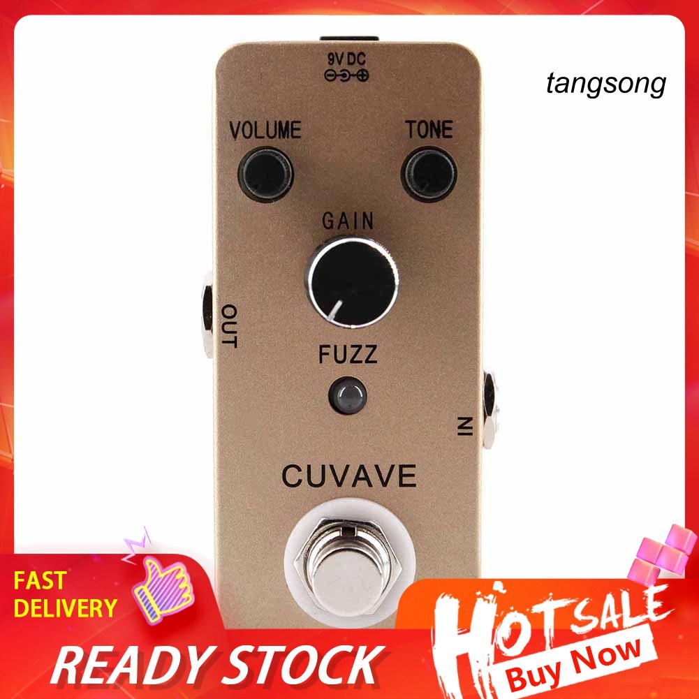 [TAN]Cuvave Fuzz Guitar Effect Pedal True Bypass Vintage Old School Tone Stompbox