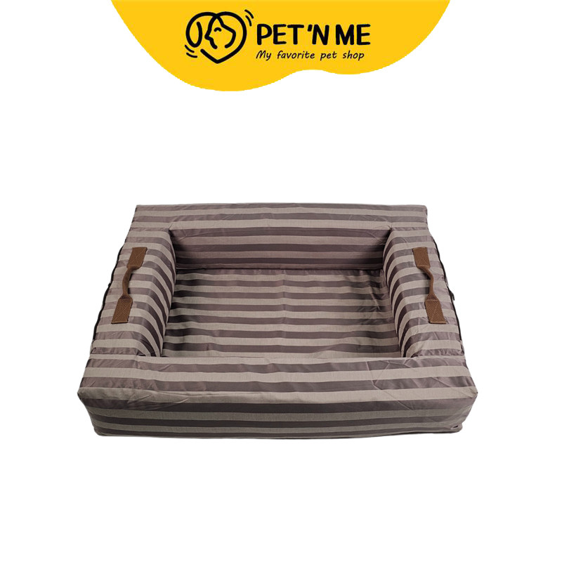 [จัดส่งจากร้านค้า] BED CARE FOR PET เบดแคร์ฟอร์เพ็ท Comfy Bed Wall size Mini Stripe Bark Brown [8855
