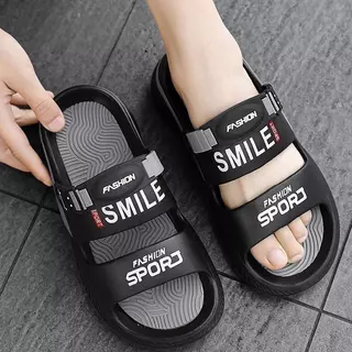 FOYA SHOES เกาหลีนิยมสุภาพสตรีรองเท้าแตะ INS สไตล์สองสีออกแบบนุ่มสบายลื่นและสวมใส่วัสดุ EVA สูง 4 ซม