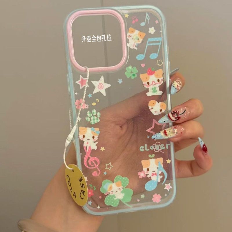 แฟชั่นแมวเพลงกรณีRedmiหมายเหตุ14 Pro Plus A5 15C 13 13X 14C 13C 8 12C 13 5G 12 11 10C 10 10S 11S 9A 