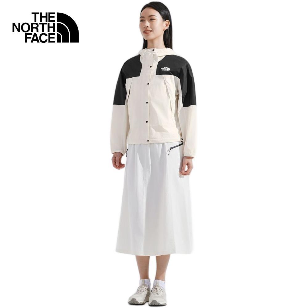 THE NORTH FACE WOMEN MOUNTAIN WIND JACKET – ดูตาราง ASIA Size (AP) – WHITE DUNE/TNF BLACK แจ็กเก็ตกันลมผู้หญิง