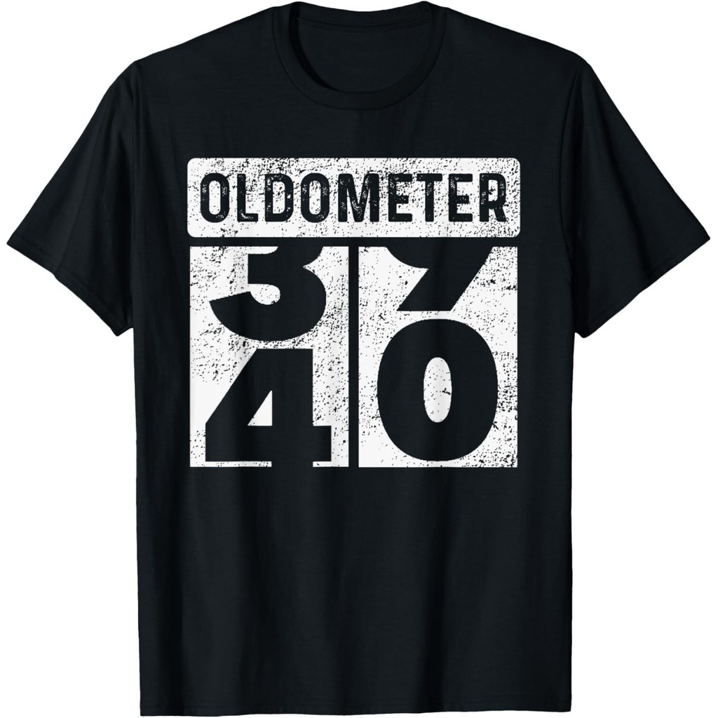 Oldometer เครื่องวัดระยะทาง Funny 40Th Birthday 40 Yrs Old Joke เสื้อยืด