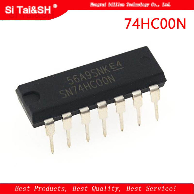 10 ชิ้น/ล็อตใหม่ 74HC00 74HC00N SN74HC00N Logic IC DIP 14