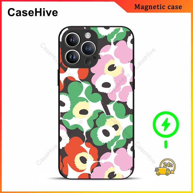 เคสโทรศัพท์ดอกไม้สําหรับ iPhone 17 Pro Max / iPhone 16 Pro Max / 15 Pro Max / 13 / Samsung Galaxy S2