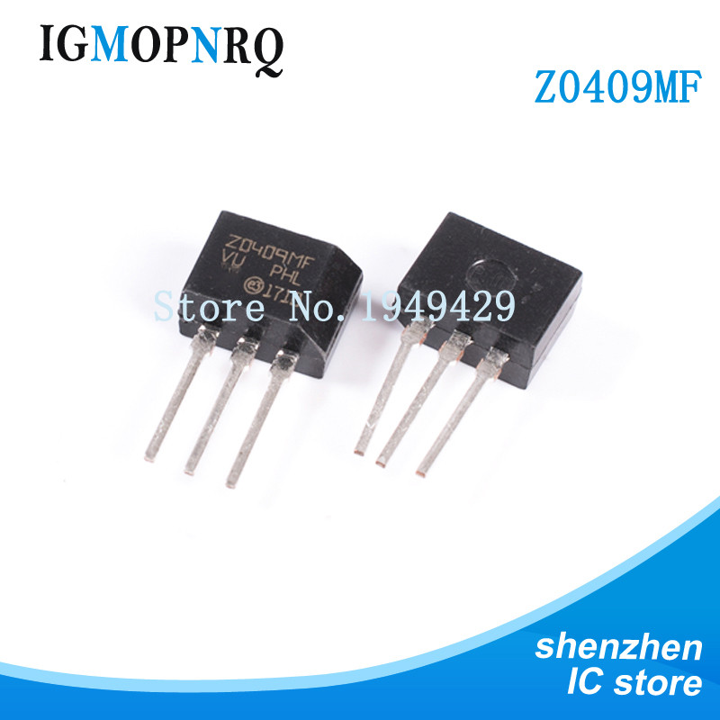 10 ชิ้น/ล็อต ZO409MF Z0409MF TO-202 600V / 4A / 0.2W triac แท้