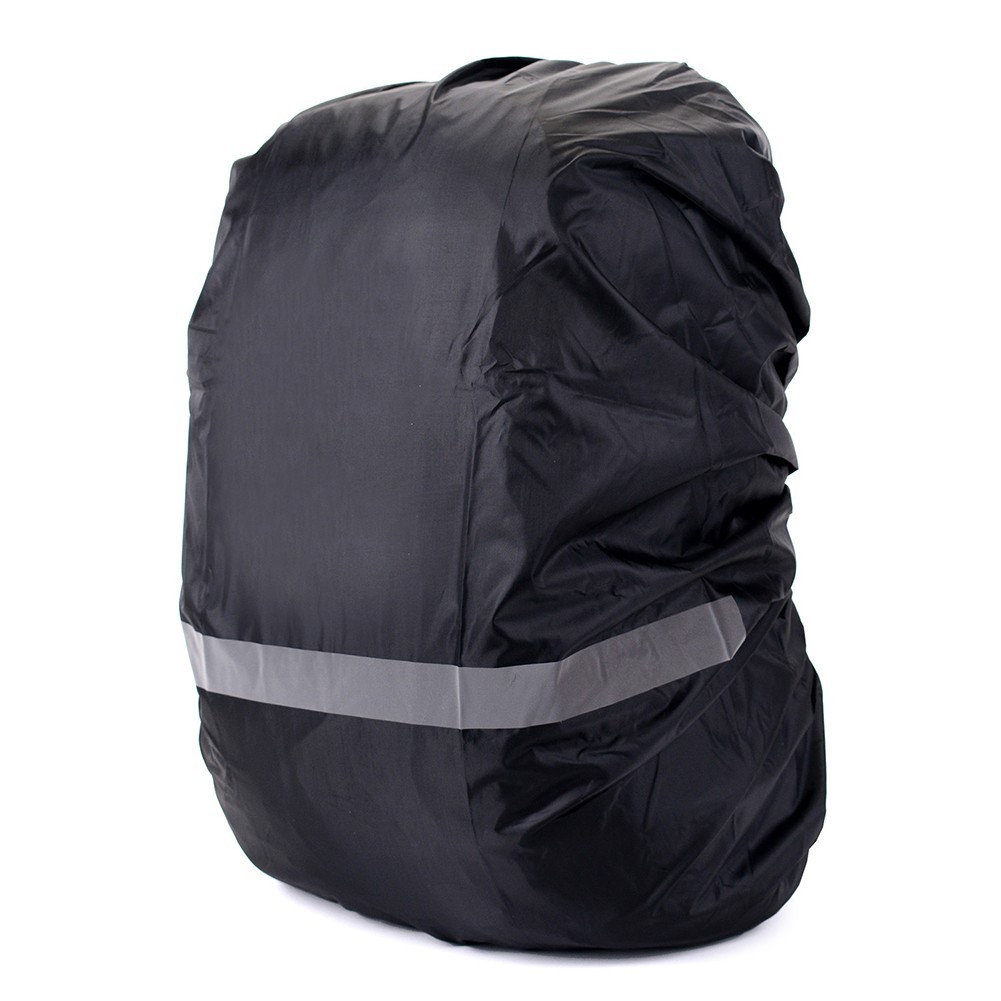stockReady Stock Outdoor Travel Backpack Rain Cover พับได้พร้อมแถบสะท้อนแสงนิรภัย 10-70L