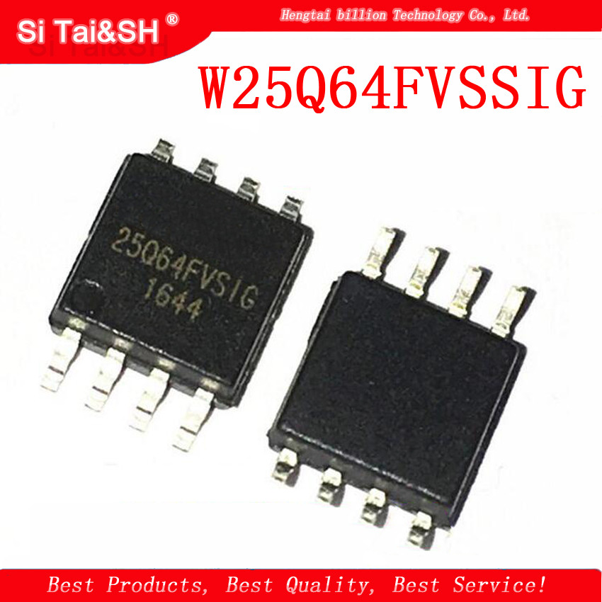 10 ชิ้น/ล็อต W25Q64FVSSIG W25Q64FVSIG 25Q64FVSIG 25Q64FVSIG 25Q64FVS1G W25Q64 25Q64 SOP8 ใหม่เดิม