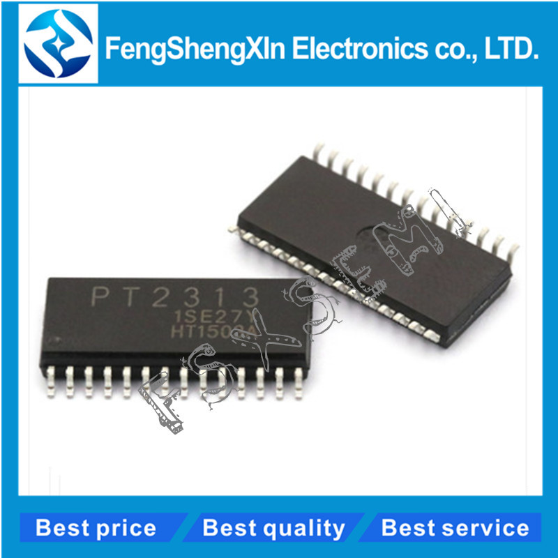 10 ชิ้น/ล็อต PT2313L PT2313 SOP-28 โปรเซสเซอร์เสียง 4 ช่อง IC