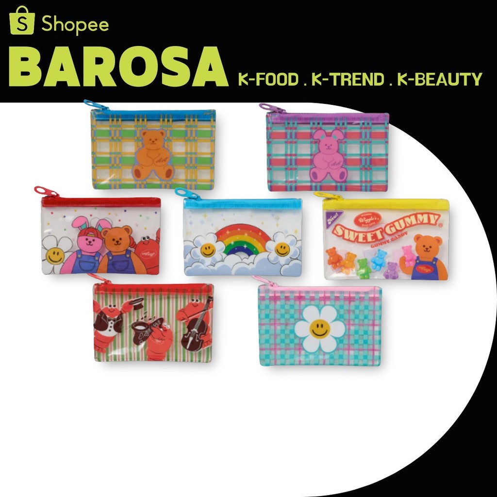 Wiggle Wiggle Mini PVC Zipper Pouch 7 ประเภท