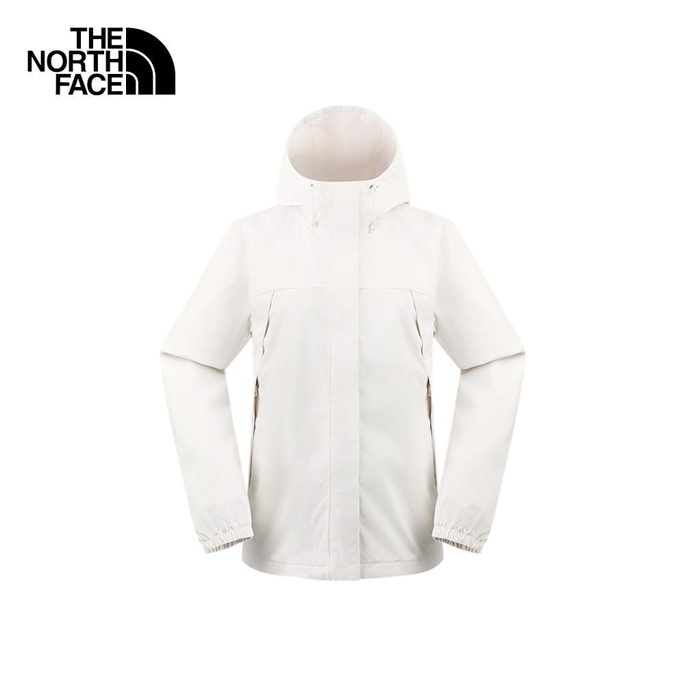 THE NORTH FACE WOMEN ANTORA RAIN JACKET(ดูตารางไซส์ASIA/AP) - WHITE DUNE แจ็กเก็ตกันฝนผู้หญิง