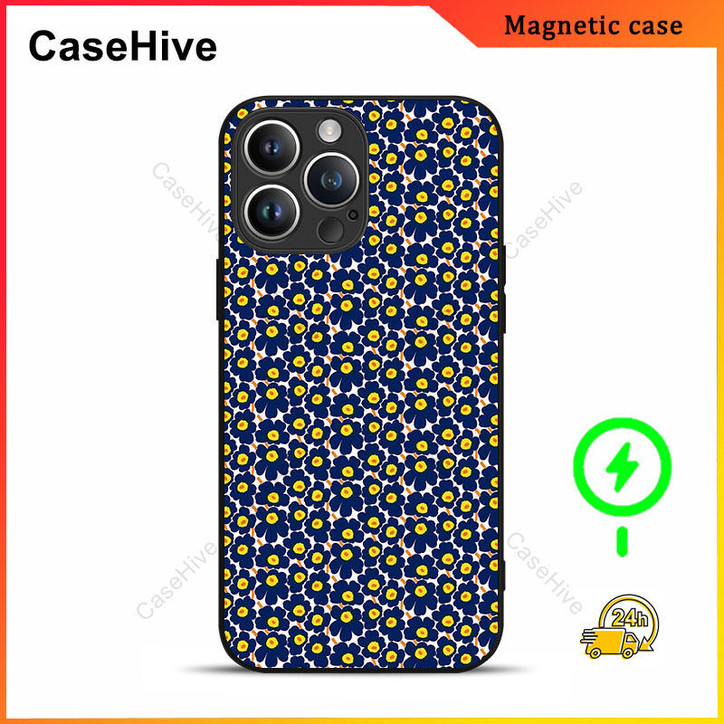 ดอกไม้เคสโทรศัพท์สําหรับ iPhone 17 Pro Max / iPhone 16 Pro Max / 15 Pro Max / 13 / Samsung Galaxy S2