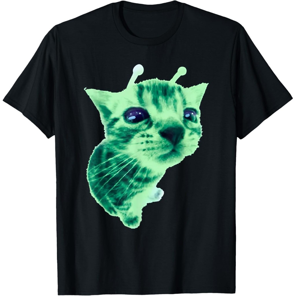 Gnarp Cat Silly Alien Cat Meme Brainrot Meme ตลก Silly Cat เสื้อยืด Unisex