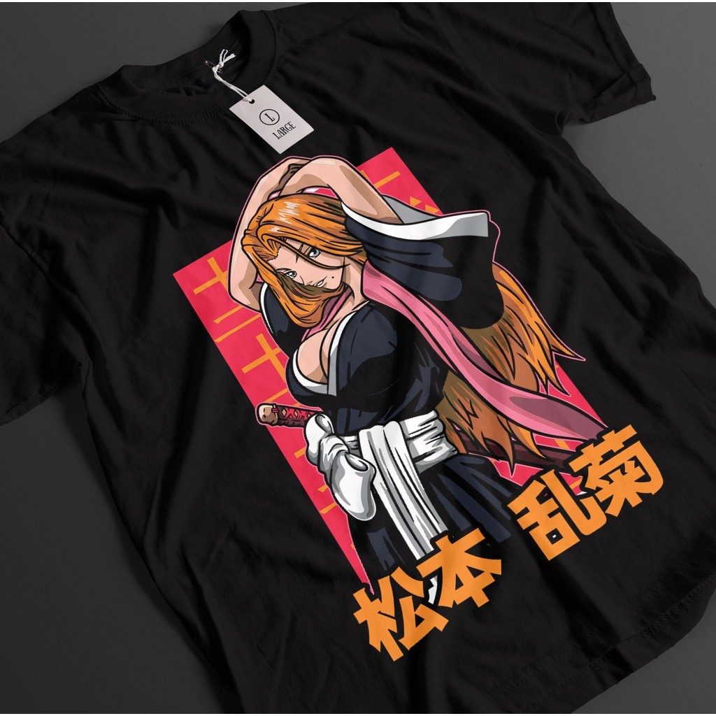 เสื้อยืดอนิเมะ Unisex เรื่อง Rangiku Matsumoto และ Ichigo Bankai