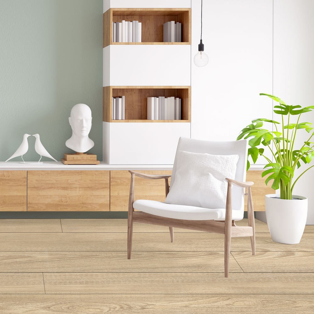 VARSTRVinyl Floor Wall Tiles Floor Sticky Back Sticker กระเบื้องปูพื้นกันลื่น Decals
